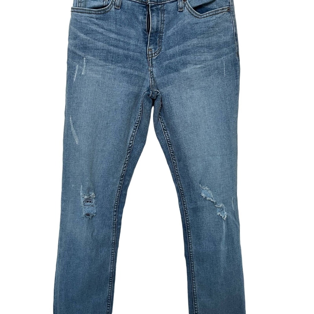 RSQ Jeans Super Skinny Distressed Blue Denim Pants Size 16 Women